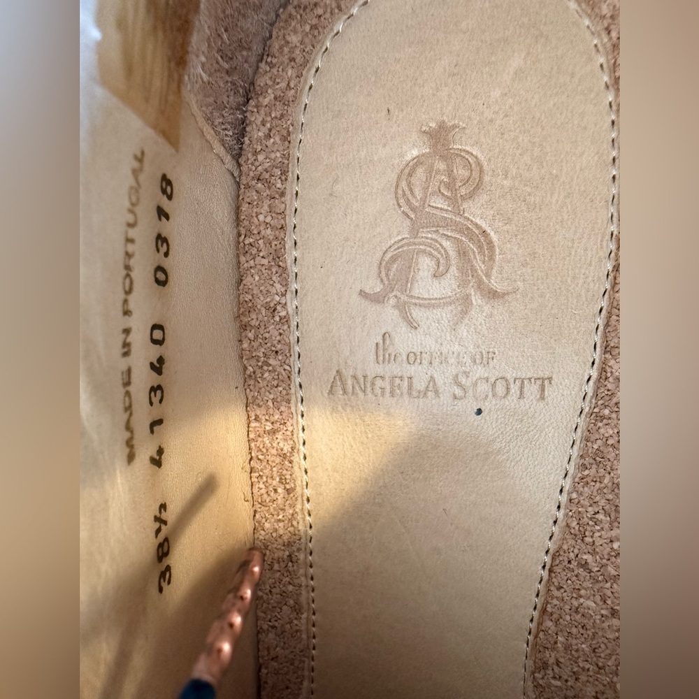 The Office of Angela Scott black Oxford Mr Franklin leather discontinued 38.5 👀 - Picture 9 of 16